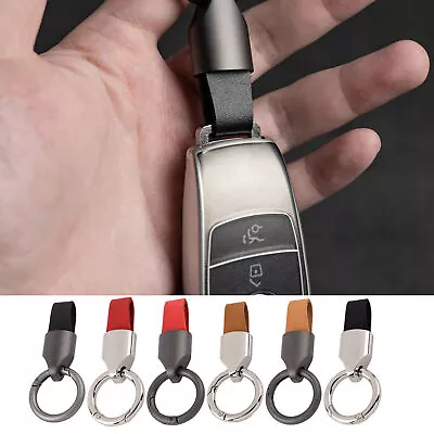 Leather Keychain For Men Anti-Lost Car Key Chain Key Fob Rings Keychain Holder • $8.36
