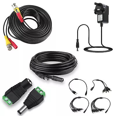 £4.10 • Buy 12V AC DC 1A 2A Power Splitters Adapter BNC Connector Extension Cable Power Lead