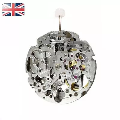 21 Jewels 3-Hand Skeleton Automatic Mechanical Watch Movement For Miyota 8N24 • £28.98