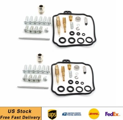 $17.10 • Buy For YAMAHA XVS65A V-STAR 650 CLASSIC 1998-05 Carburetor Gaskets Jets Rebuild Kit