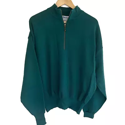 Vintage Meister Sweater Size Large Green Pullover Wool Blend Mens • $44.99