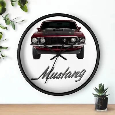 1969 Mustang Wall Clock Gift Decor Classic Muscle • $49.99