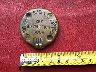 Vintage Veteran Flat Tank Era Motorcycle Oil Cap Lid Classic Car Vehicle Engine • $37.89