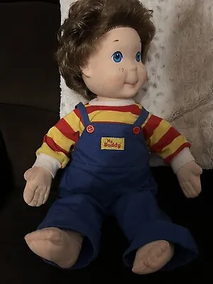 Vintage My Buddy Hasbro Playskool Brown Hair Blue Eyes Boy 22  Doll 1986 • $45