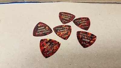 6 X Pickboy 0.75mm Vintage Classic Nytro Triangle Guitar Picks • $12.50