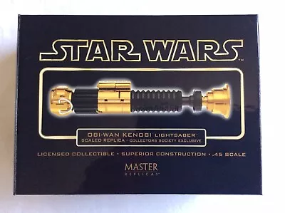 Star Wars Master Replicas Obi-Wan Lightsaber .45 RARE Gold Excl! Sw-304 • $150