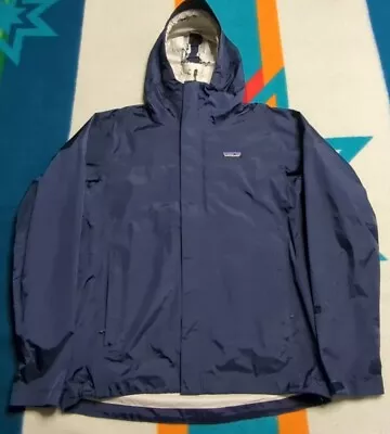 Patagonia H2NO Waterproof Hooded Jacket Full Zip Torrent Shell Outdoor Medium • $59.91