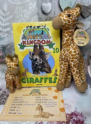 My Animal Kingdom Book 10 Giraffes Soft Toys With Tags + Certificate Deagostini • £10