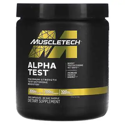 2 X MuscleTech Alpha Test 240 Capsules • $135.88