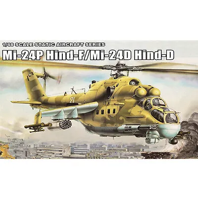 MiniHobby 80311 1/48 Mi-24P Hind-F/Mi-24D Hind-D Helicopter Assembly Model Kits • $50