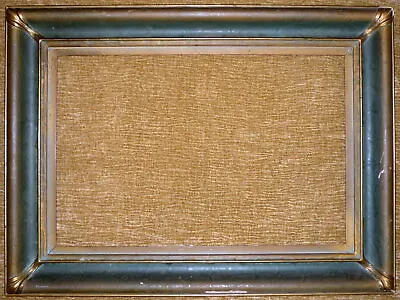 1930's Gold & Green 28  X 18.5  Gesso Closed End Frame Newcomb & Macklin Style • $124.99