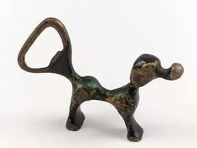 $19.99 • Buy Vintage Hakuli P417 Brass Poodle Dog Bottle Opener Made In Israel Tax Stamp