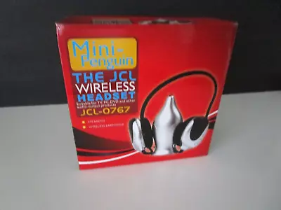 MINI-PENGUIN JCL Wireless Headset JCL-0767 Transmitter Earphone FM Radio • $24.97