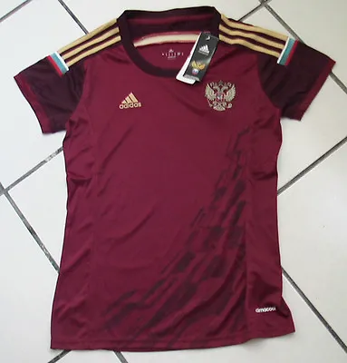 Team Russia Womens Official Soccer Jersey Adidas Size M Maroon 2014 • $175.99