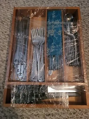 Disney Parks 24+ Piece Flatware Set Icon Mickey Mouse Silverware • $85