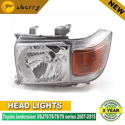 For Toyota Landcruiser VDJ76 VDJ78 VDJ79 70 Series AU LH Left Hand Headlight • $90