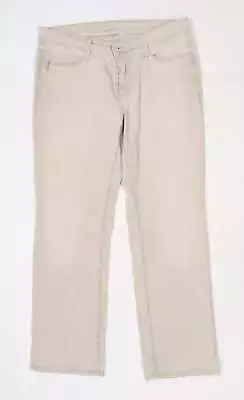 £5.50 • Buy Mac Womens Beige Cotton Bootcut Jeans Size 12 L28 In Regular Zip
