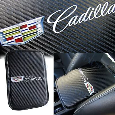 For NEW CADILLAC Carbon Fiber Car Center Console Armrest Cushion Pad Cover 1PCS • $14.38