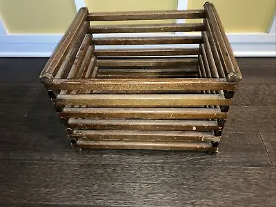 Vintage Wood Egg Crate Carrier 18  X 15 1/2  X 12  • $34