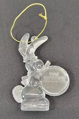 M2) Vintage 1992 Clear Plastic Energizer Bunny Rabbit Christmas Ornament • $5.99