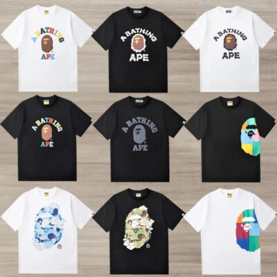 $29.63 • Buy Camo Cartoon Monkey Head Basic T-shirt Short Sleeve Tee Men Women Unisex