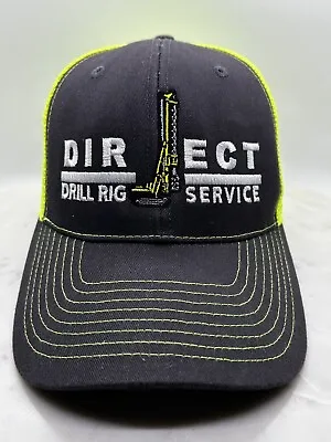 Direct Drill Rig Service Cap Hat Adult Trucker Mesh Snapback Polyester Cotton • $12.85