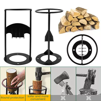 Firewood Kindling Splitter Cast Iron Heavy Duty Manual Log Splitt Portable Wood • $29.99