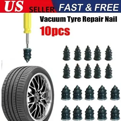 Car Tubeless Vacuum Tyre Puncture Repair Kit Screw Nails Tire Patch Plug Fix New • $4.99