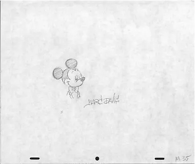 Mickey Mouse Chevy Lumina Original Production Draw Disney Signed Marc Davis M-35 • $145