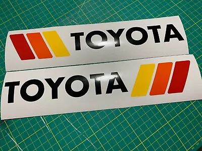 RETRO STRIPES 70's 80's BEDSIDE DECALS FITS On 4RUNNER TACOMA FJ CRUISER TOYOTA • $50.94