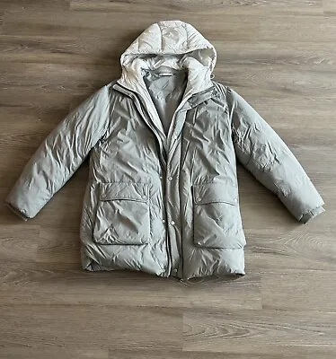 Zara Men Winter Jacket - COMBINATION HOODED PADDED PARKA • $35