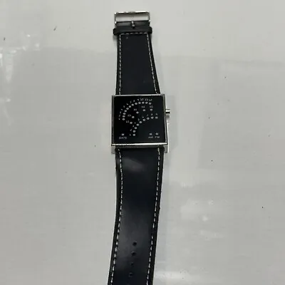 Gadgets And Gear.com Coolblack Pulse Watch Digital Leather Watch Works • $4.99