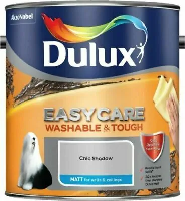 £25.99 • Buy Dulux Paint Easycare - Matt - 2.5L - Chic Shadow - Paint - Washable & Tough NEW