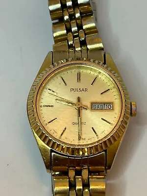 Working Vintage 1990's Ladies Gold Pulsar Quartz Watch   EW • $22