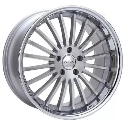 22x10.5  XIX Wheels X59 Silver Brushed With SS Lip Rims • $1879