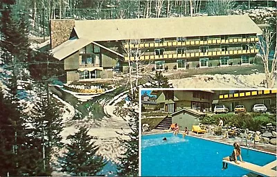 Chrome Postcard Ironstone Lodge And Pool Mt. Snow Vermont  Unposted • $2.73