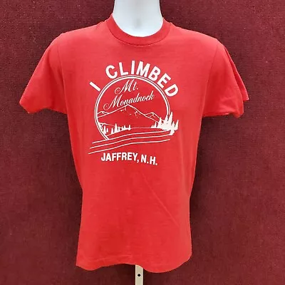 Vintage Mt. Monadnock Jaffrey N.H. Short Sleeve Red Medium Graphic T-Shirt • $24.88