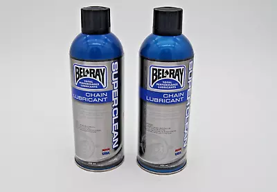 2 Pack Bel-Ray Super Clean Chain Lube Aerosol Bottles 400ml Motorcycle ATV • $36.97