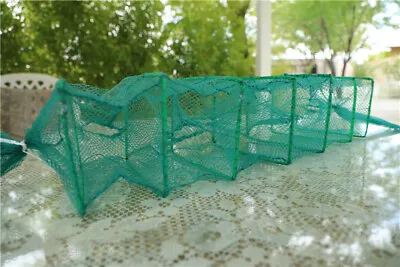 5FT Foldable Fishing Bait Trap Crab Net Crawdad Shrimp Cast Dip Cage Fish Minnow • $2.99