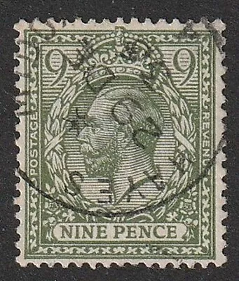 GB 1924 George V 9d Olive-Green SG 427 Used (Combined Postage) • $1.50