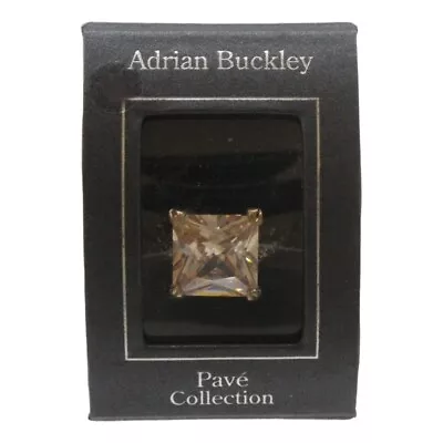£14.50 • Buy Adrian Buckley Gold Ring Pave Collection Square Crystal Ladies Jewellery Small