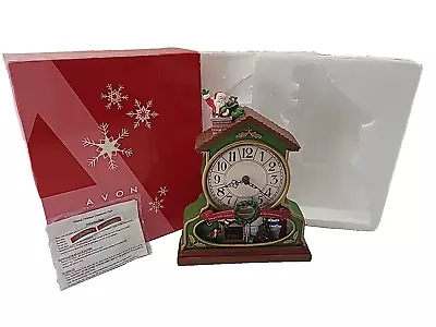 Avon Lighted Christmas Advent Countdown Day Clock-Plays On The Hour-Vaired Music • $35