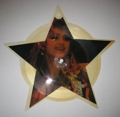 MADONNA DRESS YOU UP PICTURE DISC 7'' XMAS STAR SHAPED UK LP RECORD Promo Hype  • $125