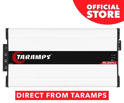 Taramps MD 8000.1 2 Ohms Car Audio Amp 8000 Watts RMS Dual Inputs 2022 Edition • $550