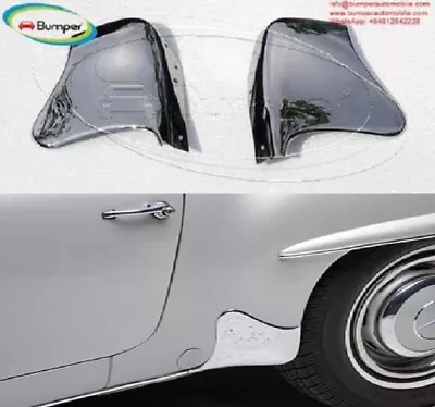 Mercedes W121 190SL Roadster Stone Guards (1955-1963) By Stainless Steel • $100