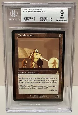 Metal Worker  Urza's Destiny MtG BGS 9 1999 (SUBS 9 9 9.5 9.5) • $199.99