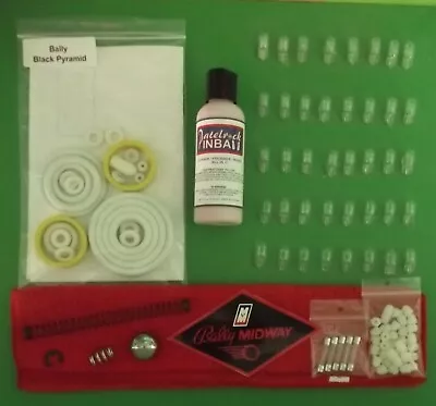 1984 Bally / Midway Black Pyramid Pinball Machine Maintenance Super Kit • $49.89