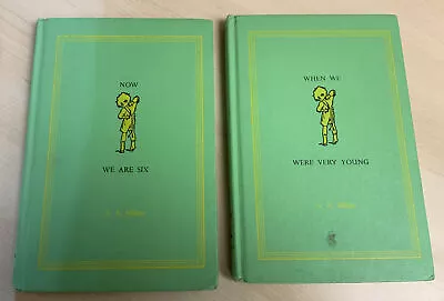 $35 • Buy Now We Are Six & When We Were Very Young By A.a. Milne 1952/1955 2 Book Set