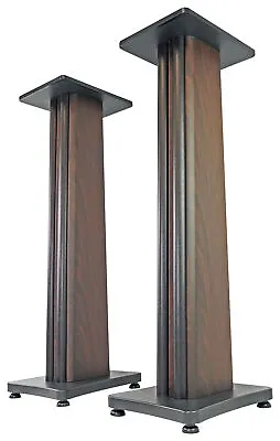 $139.95 • Buy (2) Rockville SS36D Dark Wood Grain 36  Speaker Stands Fits DALI SPEKTOR 1 WLNT