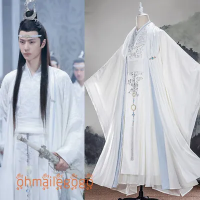 The Untamed Men's Hanfu Women's Dress Lan Wangji Ancient Costume Cosplay Dress • $345.13